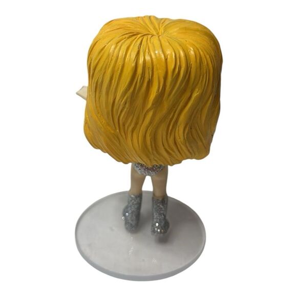 Taylor Swift Resin Pop Music Ornament with Yellow Hair and Sparkly Outfit. - Picture 2 of 6